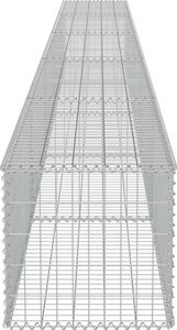 vidaXL Murek gabionowy z pokrywami, galwanizowana stal, 600x50x50 cm 5