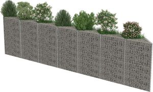 vidaXL ściana gabionowa z galwanizowanej stali, 450 x 30 x 100 cm (143571) 3