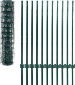 vidaXL Euro ogrodzenie, stalowe, 20 x 1,2 m, zielone (142816) - 142816 3