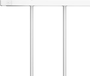 vidaXL Panel ogrodzeniowy, kryta proszkowo stal, 1,7x1,25 m, biały 3