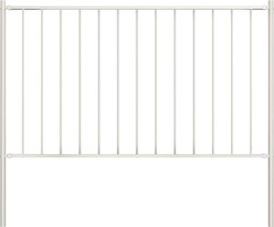 vidaXL Panel ogrodzeniowy ze słupkami, kryta proszkowo stal, 1,7x1,25m 1