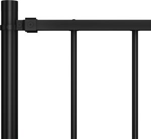 vidaXL Panel ogrodzeniowy ze słupkami, kryta proszkowo stal, 1,7x1,25m 3