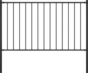 vidaXL Panel ogrodzeniowy ze słupkami, kryta proszkowo stal, 1,7x0,75m 1