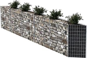 vidaXL Kosz gabionowy, galwanizowana stal, 300x30x100 cm 3