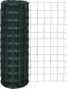 vidaXL Euro ogrodzenie, stalowe, 10 x 0,8 m, zielone 1