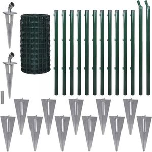 vidaXL Euro ogrodzenie, stalowe, 25 x 0,8 m, zielone 1