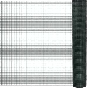 vidaXL Ogrodzenie z siatki, galwanizowane, PVC, 25x1 m, zielone 1