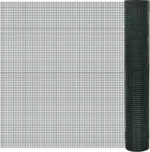 vidaXL Ogrodzenie z siatki, galwanizowane, PVC, 10x1 m, zielone 1