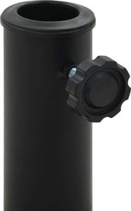 vidaXL Podstawa pod parasol ogrodowy, okrągła, żywica, 10 kg, czarna 3