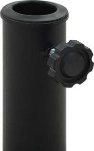 vidaXL Podstawa pod parasol ogrodowy, półokrągła, żywica, 9 kg, czarna 3