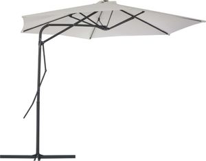 vidaXL Parasol ogrodowy na słupku stalowym, 300 cm, piaskowy 3