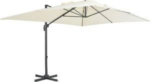 vidaXL Parasol ogrodowy z przenośną podstawą, piaskowy 3