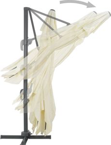 vidaXL Parasol ogrodowy z przenośną podstawą, piaskowy 7