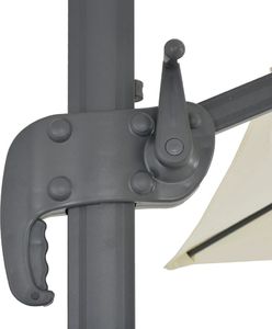 vidaXL Parasol ogrodowy z przenośną podstawą, piaskowy 8