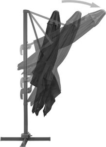 vidaXL Parasol ogrodowy z przenośną podstawą, antracytowy 7