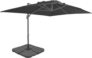 vidaXL Parasol ogrodowy z przenośną podstawą, antracytowy 1