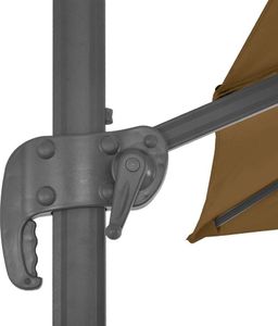 vidaXL Parasol ogrodowy z przenośną podstawą, taupe 8