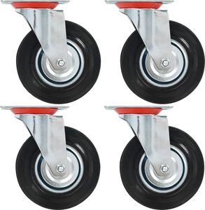 vidaXL 24 skrętne kółka, 125 mm 1