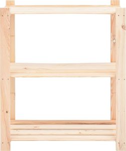 vidaXL Regały z 3 półkami, 5 szt., 80x38x90 cm, sosna FSC, 150 kg 4
