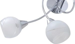 Lampa sufitowa vidaXL Lampa sufitowa ze szkła opalowego dla 5 żarówek E14 3