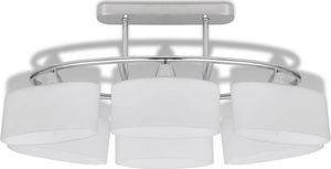 Lampa sufitowa vidaXL Lampa sufitowa z kloszami elipsoidalnymi, 2 szt., E14 5