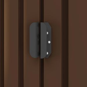 vidaXL Szopa ogrodowa stalowa brązowa 194x121x181 cm(47027) 3