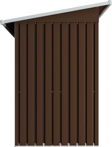 vidaXL Szopa ogrodowa stalowa brązowa 194x121x181 cm(47027) 6