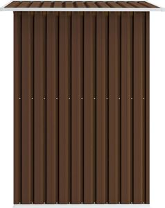 vidaXL Szopa ogrodowa stalowa brązowa 204x132x186 cm (47029) 6