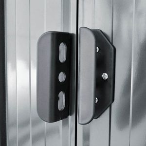 vidaXL Szopa ogrodowa stalowa antracytowa 204x132x186 cm (47028) 3