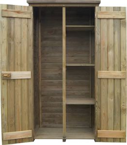 Szafa ogrodowa vidaXL 85x48x177 cm drewno sosnowe FSC 45138 3