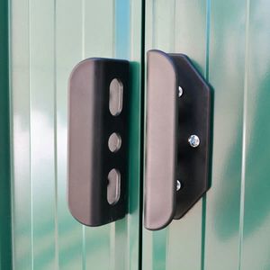 vidaXL Szopa ogrodowa metalowa zielona 190x124x181 cm (42908) 3