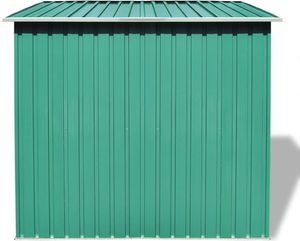 vidaXL Szopa ogrodowa metalowa zielona 190x124x181 cm (42908) 6