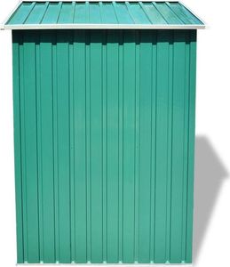 vidaXL Szopa ogrodowa metalowa zielona 204x132x186 cm (42909) 5