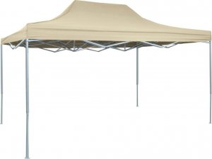 vidaXL Profesjonalny, składany namiot imprezowy, 3x4 m, kremowy, stal 1