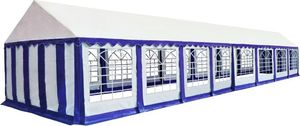 vidaXL Namiot ogrodowy, pawilon imprezowy PVC, 6x16 niebiesko-biały 1