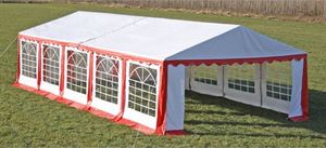 vidaXL Namiot imprezowy 10 x 5 m, czerwony 1