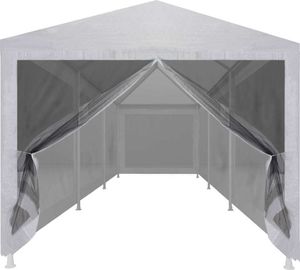 vidaXL Namiot imprezowy z 8 siatkowymi ściankami, 9 x 3 m 3