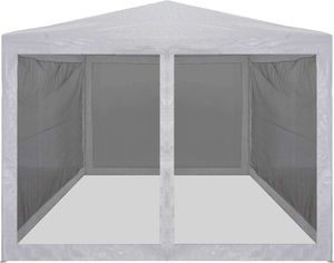 vidaXL Rozkładany namiot imprezowy z 4 siatkowymi ściankami, 4x3 m 2