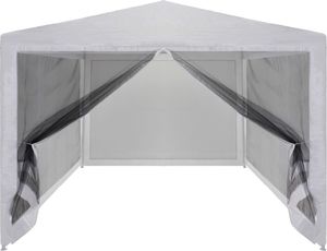 vidaXL Rozkładany namiot imprezowy z 4 siatkowymi ściankami, 4x3 m 3