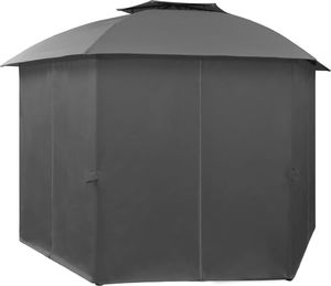 vidaXL Namiot ogrodowy z zasłonami, sześciokątny, 360x265 cm 4