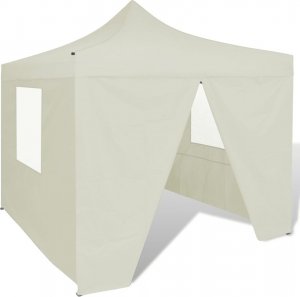 vidaXL Kremowy, składany namiot, 3 x 3 m, z 4 ściankami 1