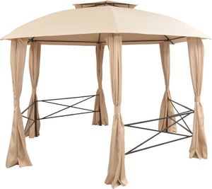 vidaXL Namiot ogrodowy z zasłonami, sześciokątny, 360x265 cm 3