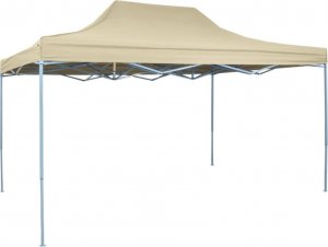 vidaXL Rozkładany namiot, pawilon 3 x 4,5 m, kremowy 1