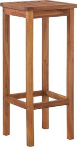 vidaXL Stołki barowe, 2 szt., lite drewno akacjowe 3