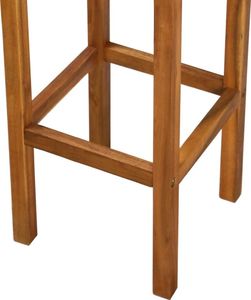 vidaXL Stołki barowe, 2 szt., lite drewno akacjowe 8