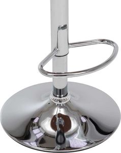 vidaXL Stołki barowe, 2 szt., kremowe, gięte drewno i sztuczna skóra 7