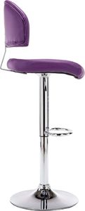 vidaXL Stołki barowe, 2 szt., fioletowe, sztuczna skóra 6