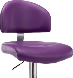 vidaXL Stołki barowe, 2 szt., fioletowe, sztuczna skóra 8