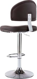 vidaXL Stołki barowe, 2 szt., brązowe, sztuczna skóra 5