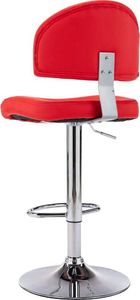vidaXL Stołki barowe, 2 szt., czerwone, sztuczna skóra 5